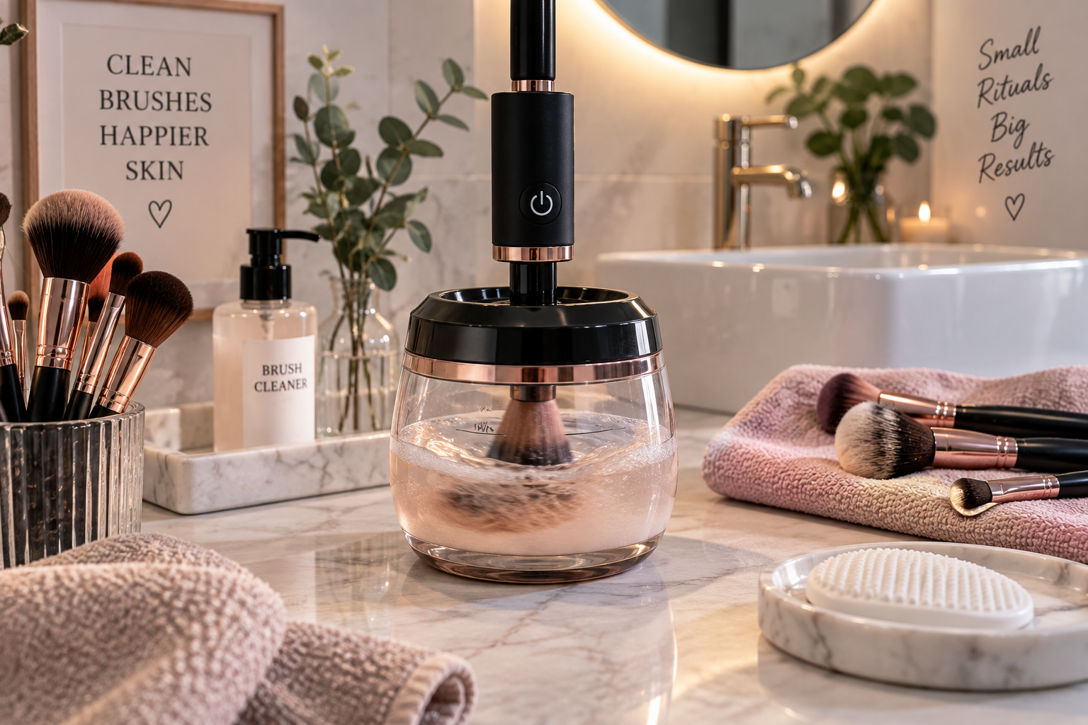elektrischer make up pinsel reiniger