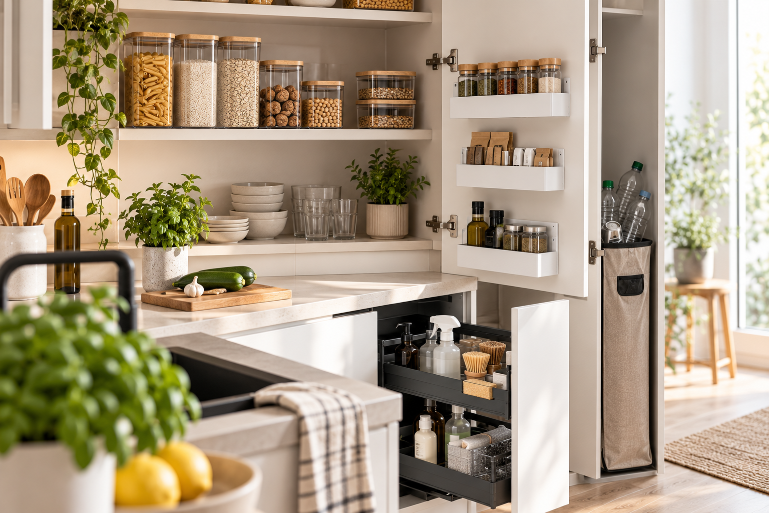 Kleine Küche organisieren: 10 Ideen für mehr Platz