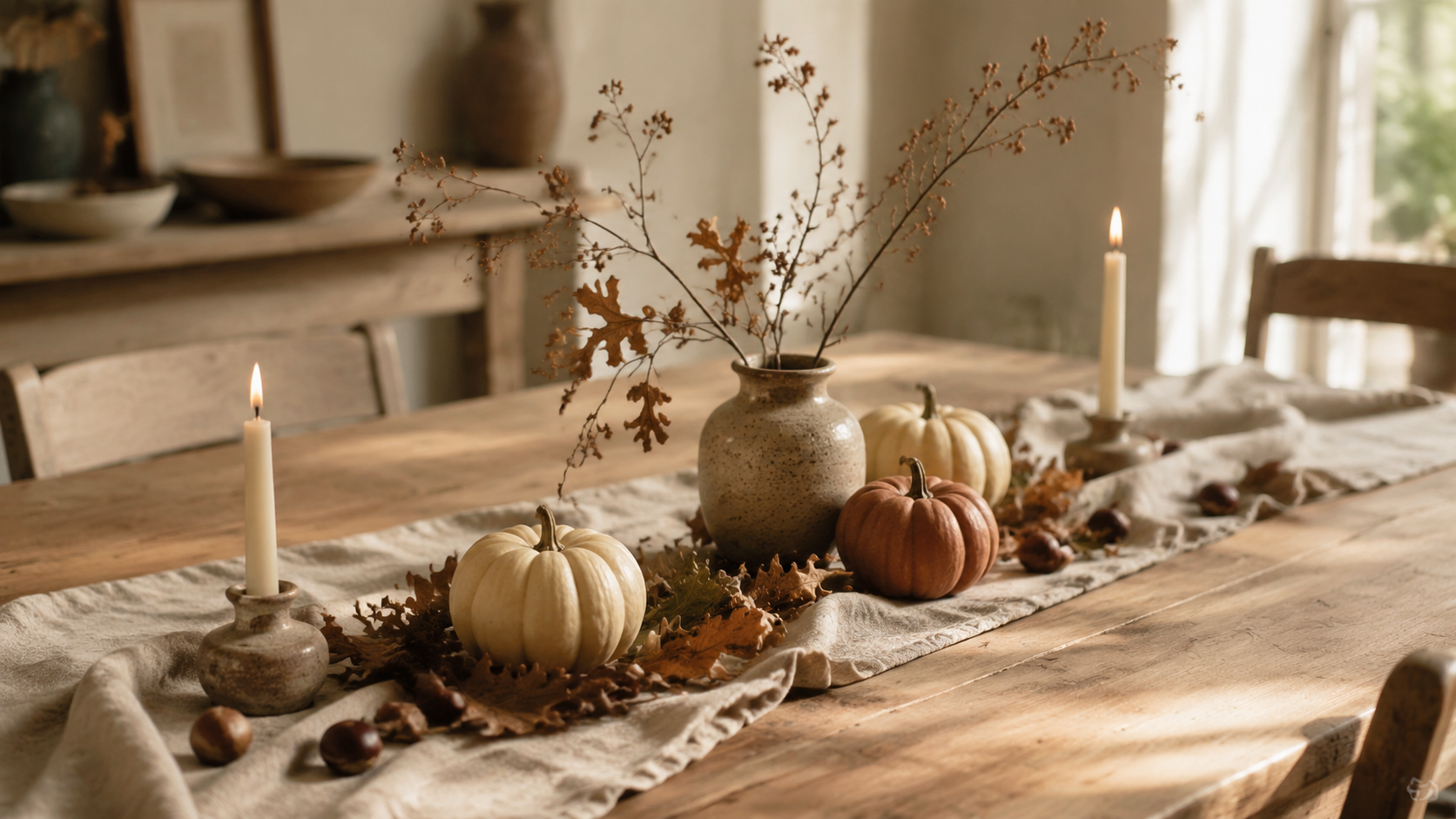 Herbstliche Tischdeko aus Naturmaterialien: 7 einfache Ideen