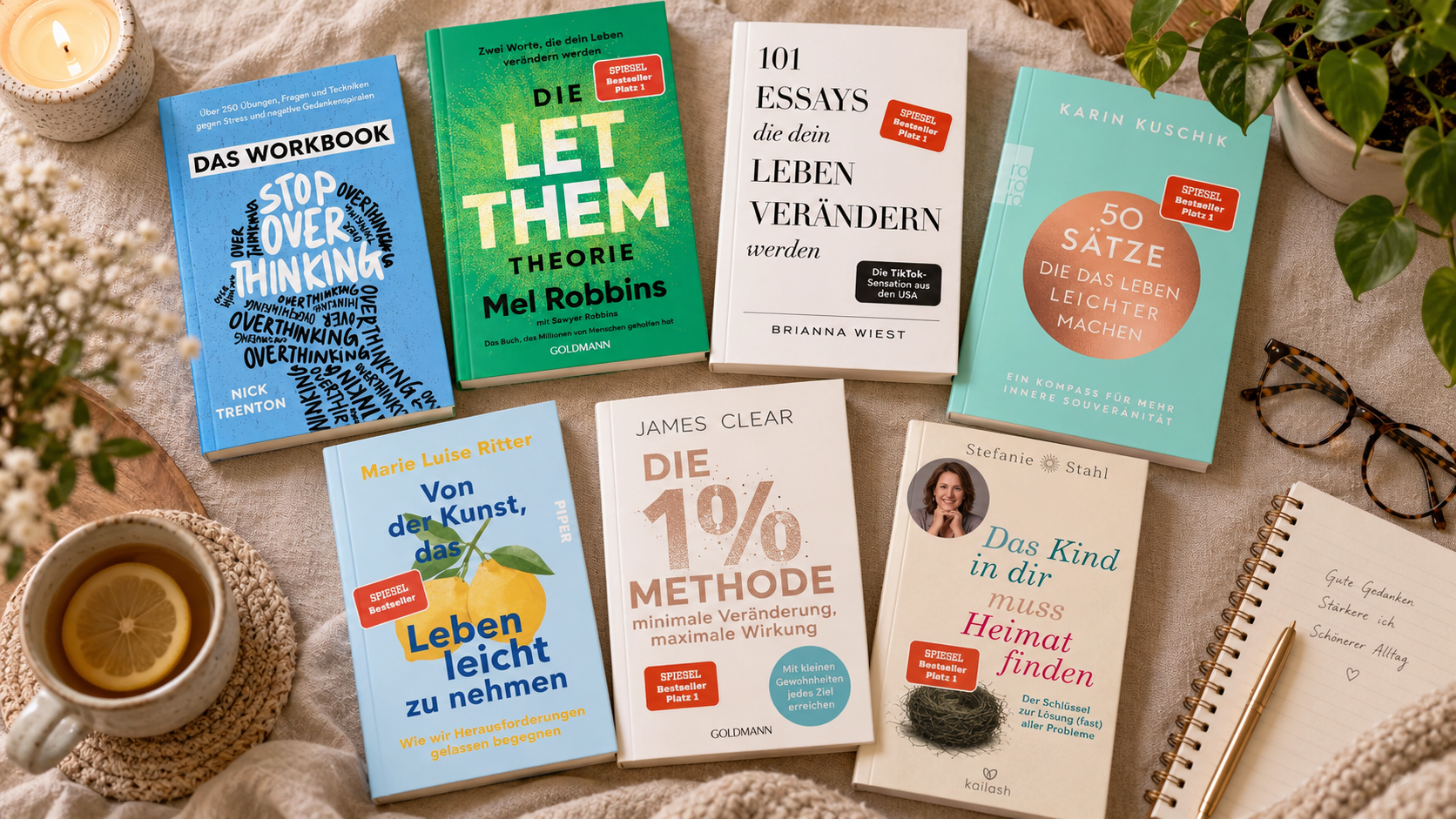 Selfcare-Bücher: 7 Empfehlungen für mehr Ruhe, Klarheit und Zeit für dich
