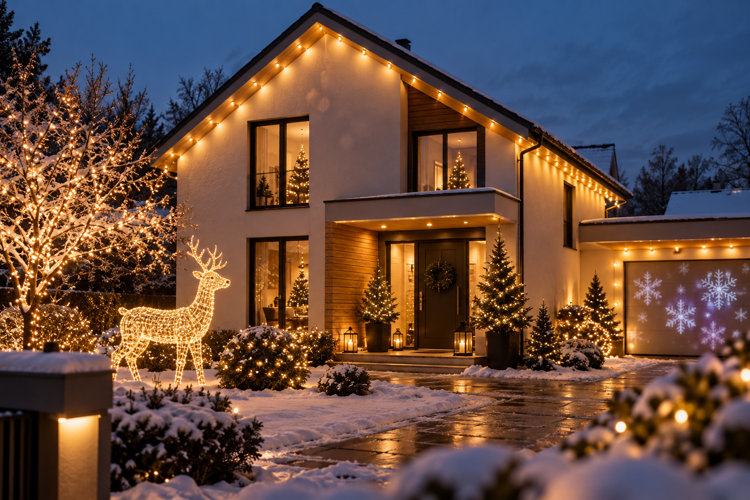Weihnachtsbeleuchtung außen: 7 moderne Ideen für ein Haus wie aus Pinterest