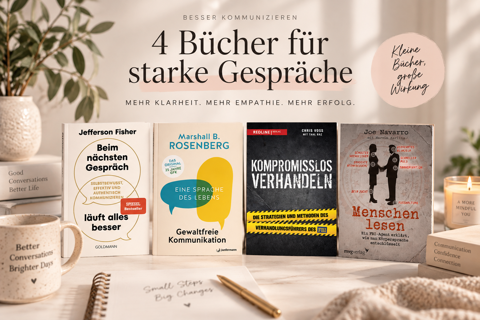 4 Bücher, mit denen du besser kommunizieren lernst