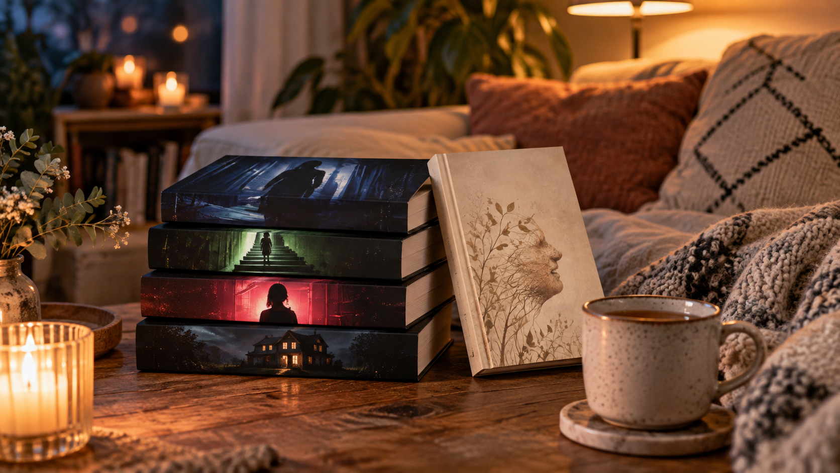 5 eBooks für deine Leseliste: 4 spannende Psychothriller + 1 ruhigerer Lesetipp